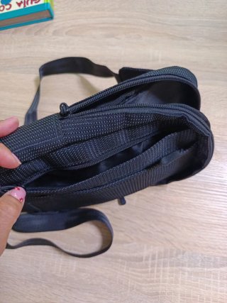 Bolso bandolera riñonera negro