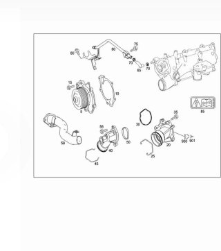 Brida Refrigerante Mercedes ML320 W164