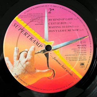 Supertramp ...famous last words...