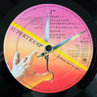 Supertramp ...famous last words...