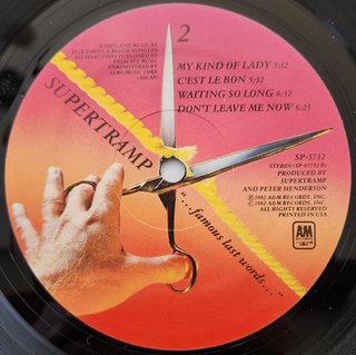 Supertramp - ...Famous Last Words...