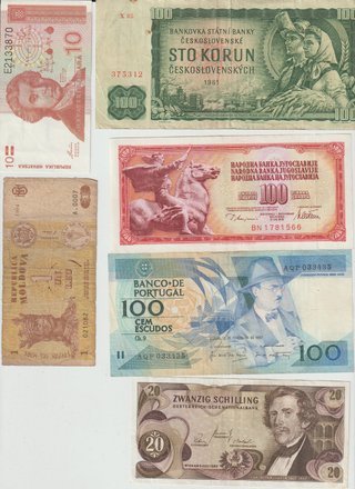 Lotto 38 Banconote Mondiali