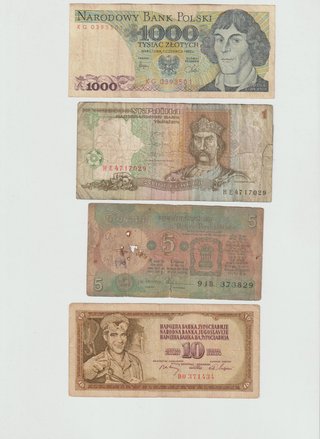 Lotto 38 Banconote Mondiali