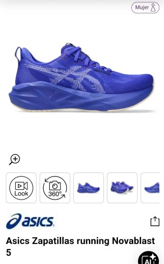 Zapatillas Asics Novablast 5 Nuevas de Mujer
