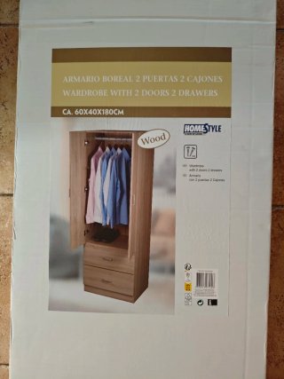 Armario nuevo sin estrenar - 2 puertas + 2 cajones