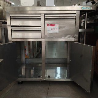 Mueble Cafetero acero Inox 1 Metro