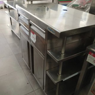 Mueble Cafetero acero Inox 1 Metro