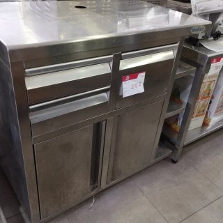 Mueble Cafetero acero Inox 1 Metro