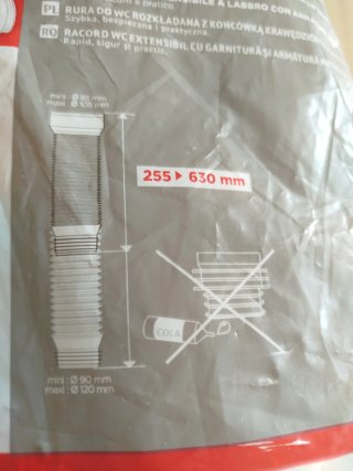 Manguito WC Extensible Wirquin Blanco