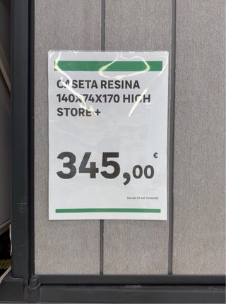 Caseta Resina 140x74x170 Negra/Gris.