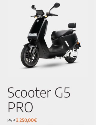 YADEA G5 PRO Eléctrica 50cc matricula amarilla