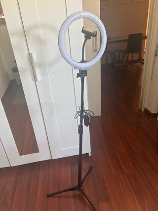Trípode LED 180cm Aro Luz Ajustable