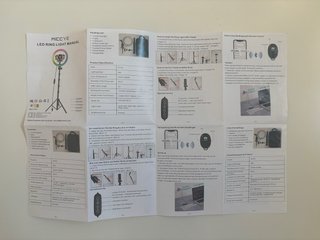 Trípode LED 180cm Aro Luz Ajustable
