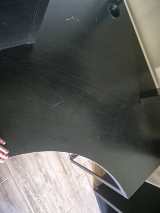 Escritorio de esquina IKEA MICKE negro