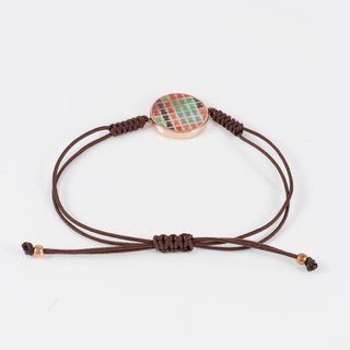 Pulsera Tous Tartan Disco en Plata Vermeil y Nácar