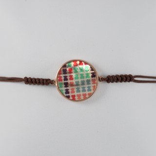 Pulsera Tous Tartan Disco en Plata Vermeil y Nácar