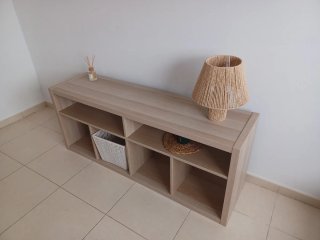 Mueble TV Ikea Madera Beige