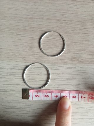 Pendientes de aro plata