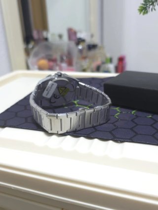 Reloj Hombre Azul Plateado