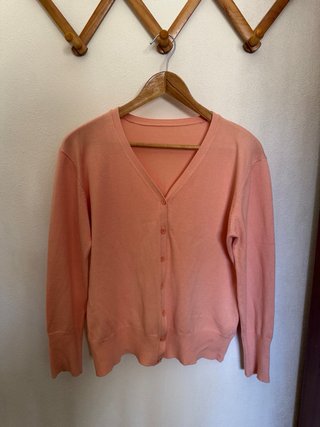 Casaco de malha rosa