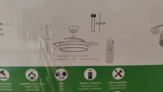 Ventilador Techo Leduni Blanco 72W