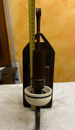 Aplique de pared metal y cerámica