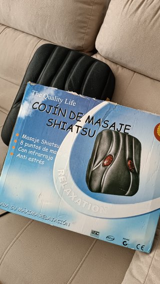 Cojín Masaje Shiatsu Antiestrés Infrarrojo