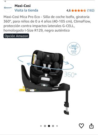 Silla coche Isofix Maxi-Cosi Clima Flow como nueva