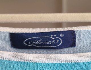 Jersey de bloques de color azul y blanco