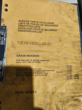 Manual New Holland 8070-8080 Combine