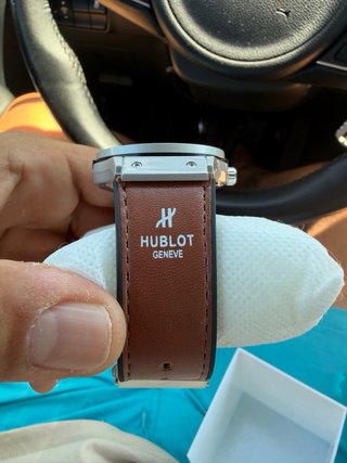 Reloj Hublot Marrón y Plateado