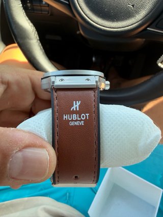 Reloj Hublot Marrón y Plateado