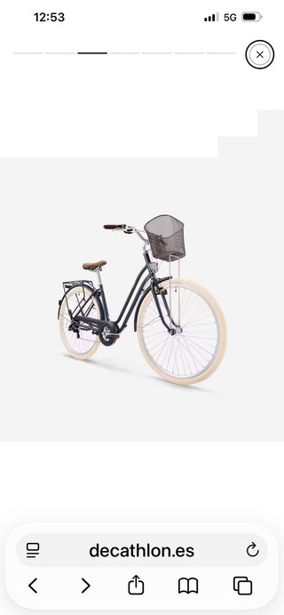 Bicicleta paseo Talla L con cesta