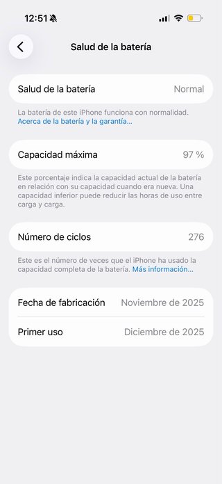 iPhone 17 Pro 512GB Azul 97% Bat.
