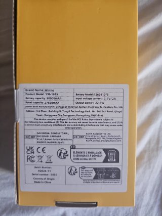 Power Bank Negro con Llavero y linterna 50000 mah