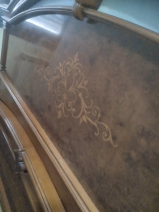 Cama madera maciza 150, con 2 mesitas
