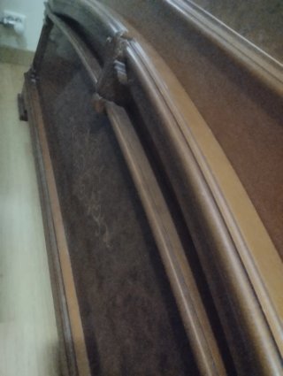 Cama madera maciza 150, con 2 mesitas