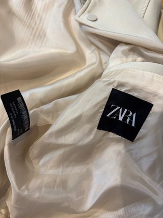 Chaqueta Bomber Zara Beige Personalizada