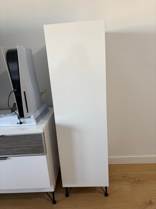 Mueble TV moderno blanco y roble
