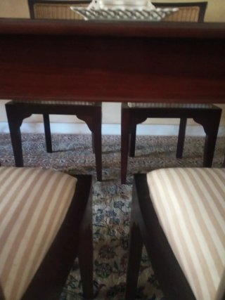 Mesa Comedor Madera con Patas Labradas