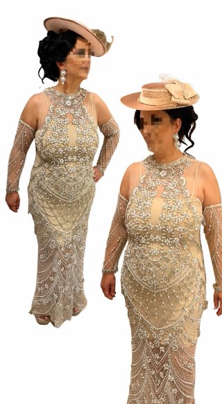 Vestido largo de pedrera (patrón)