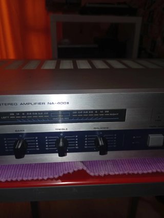 Amplificador Nikko NA-400II Plata y Azul