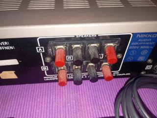 Amplificador Nikko NA-400II Plata y Azul