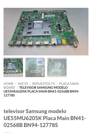 Placa Main Samsung UE55MU6205K BN41-02568B
