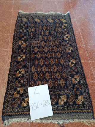 Alfombra tribal afgana 150x85cm lana