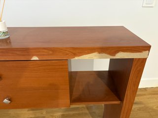 Recibidor madera cerezo maciza