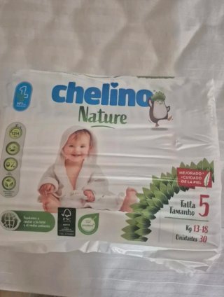 180 Pañales Chelino Nature Talla 5 (13-18 Kg)
