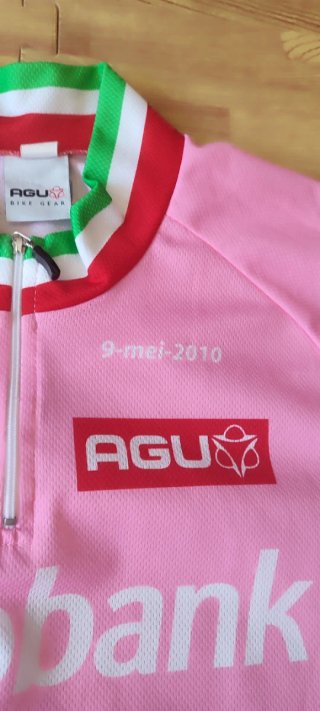 Maillot Ciclismo AGU Rabobank Maglia Rosa 2010