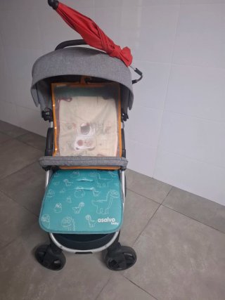 Carrito de bebé Asalvo Paris gris