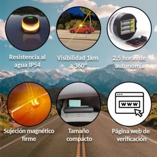 Baliza V16 DGT homologada hasta 2038